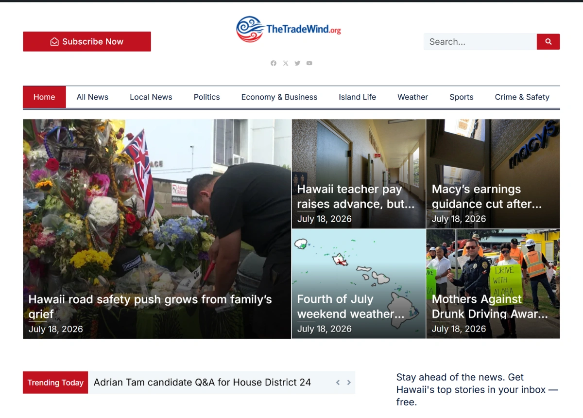 The Trade Wind Hawaii News
