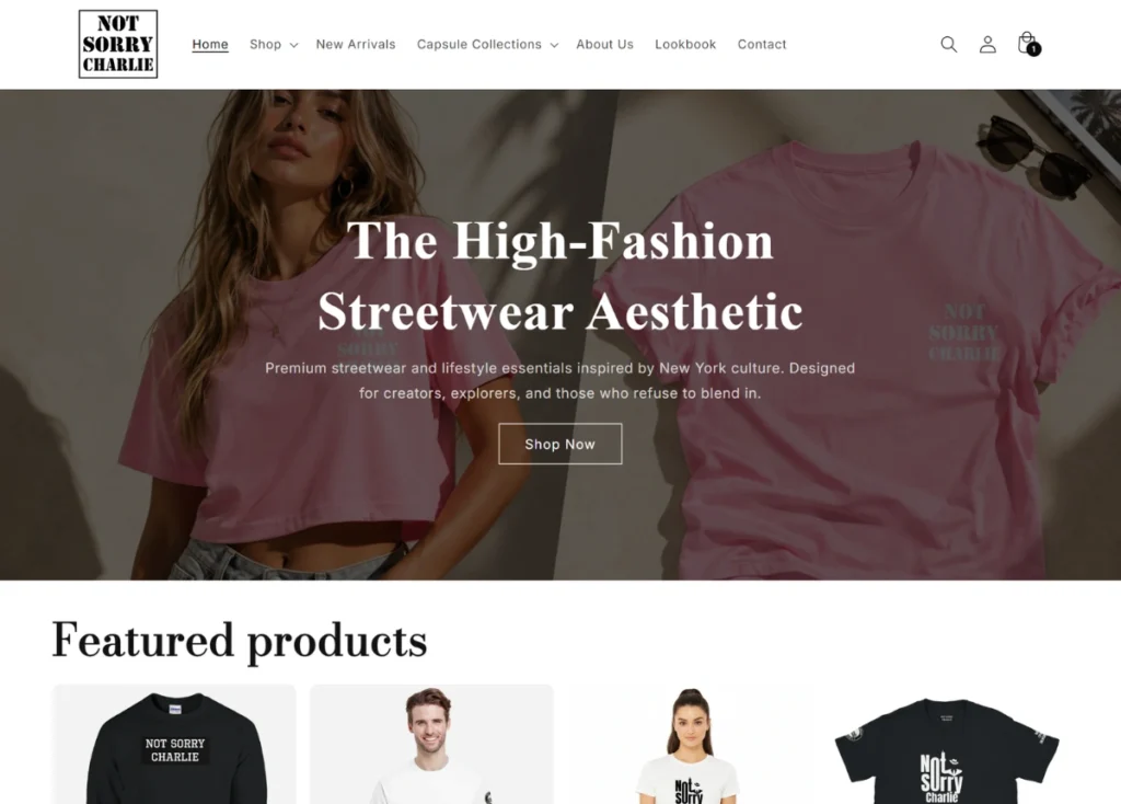 Not Sorry Charlie Streetwear