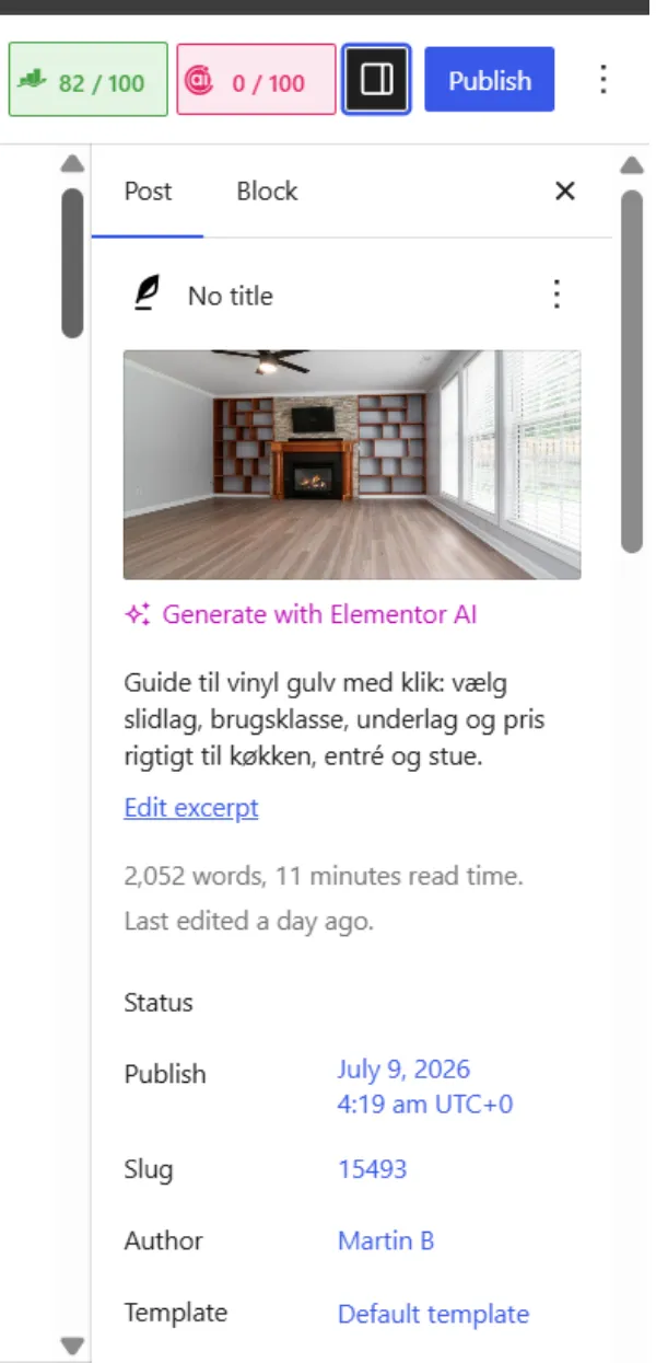Client project 1 mobile view